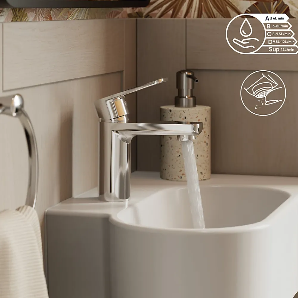 Robinet Lavabo Et Vasque|GoodHome Mitigeur de lavabo M, chrome, NF, Aisai