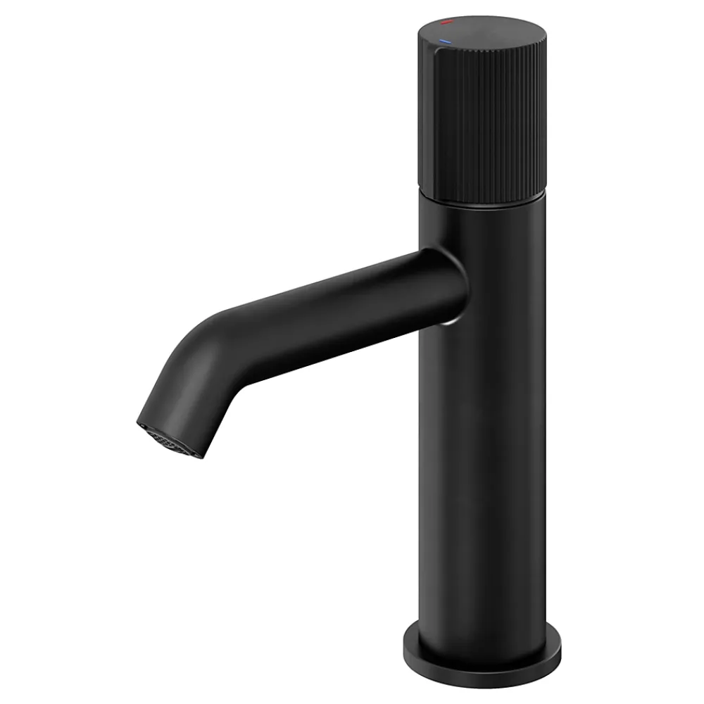 GoodHome Mitigeur de lavabo M, noir, Levanna