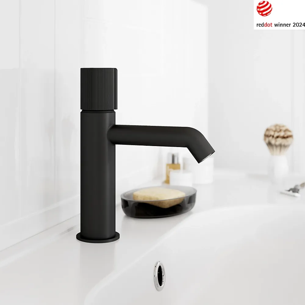 GoodHome Mitigeur de lavabo M, noir, Levanna