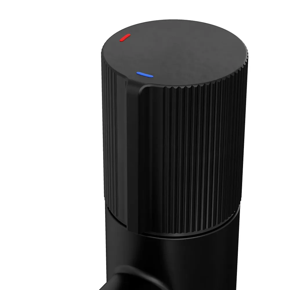 GoodHome Mitigeur de lavabo M, noir, Levanna