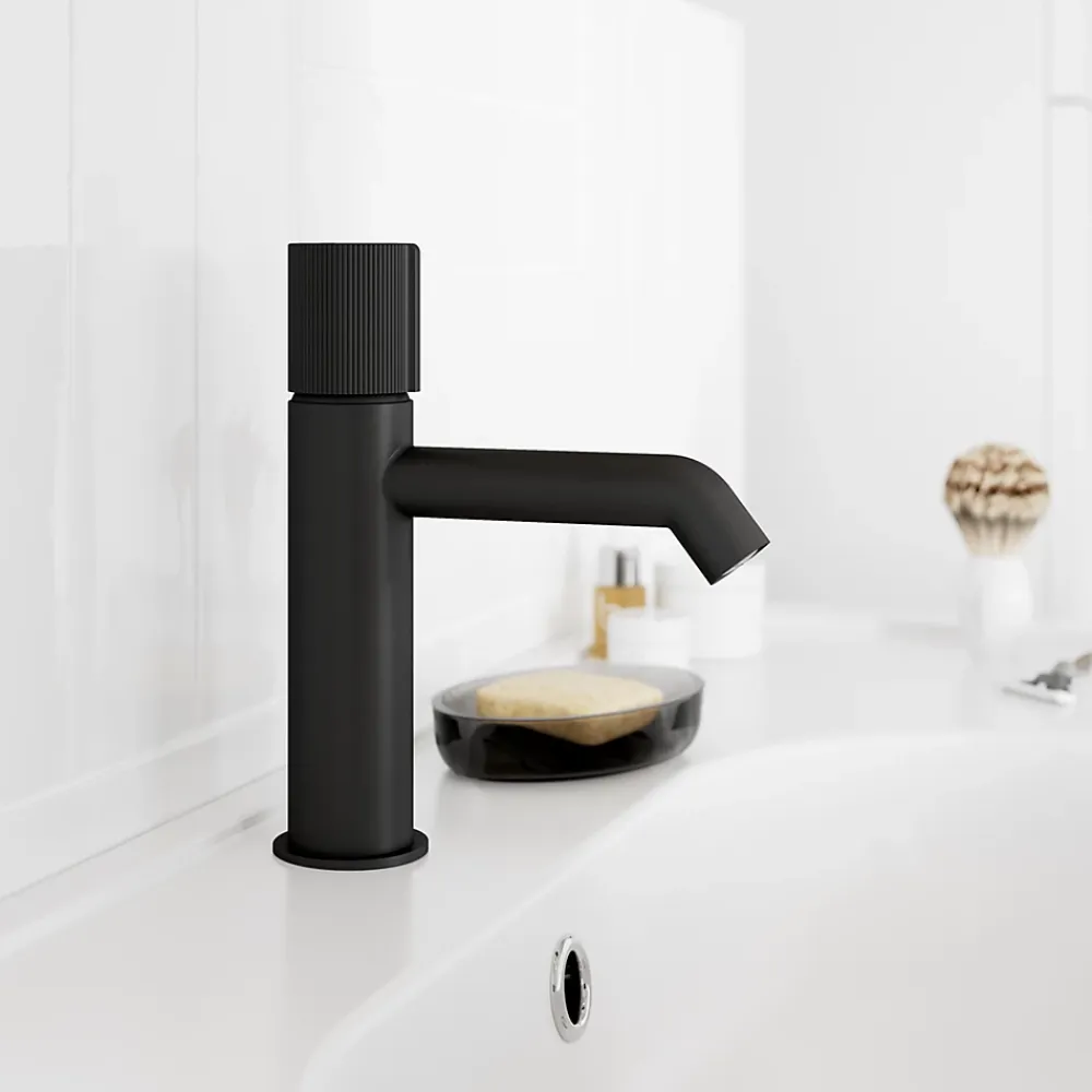 GoodHome Mitigeur de lavabo M, noir, Levanna