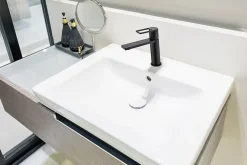 Edouard Rousseau Mitigeur de lavabo mécanique noir, Styl