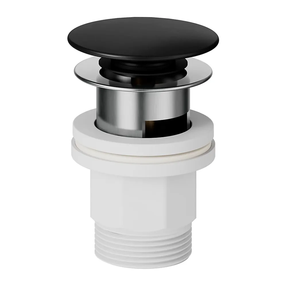 GoodHome Mitigeur de lavabo noir Selenga XL