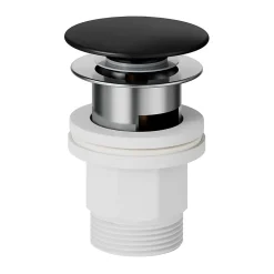 GoodHome Mitigeur de lavabo noir Cavally XL