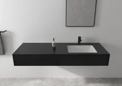 Robinet Lavabo Et Vasque|Hansgrohe Mitigeur de lavabo noir mat Vernis Shape 100