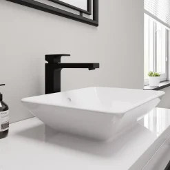 Robinet Lavabo Et Vasque|Hansgrohe Mitigeur de lavabo noir mat Vernis Shape