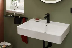 Robinet Lavabo Et Vasque|Hansgrohe Mitigeur de lavabo noir mat Vernis Blend 100