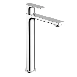 Hansgrohe Mitigeur de lavabo pour vasque à poser avec tirette et vidage chromé, Rebris E 240 CoolStart