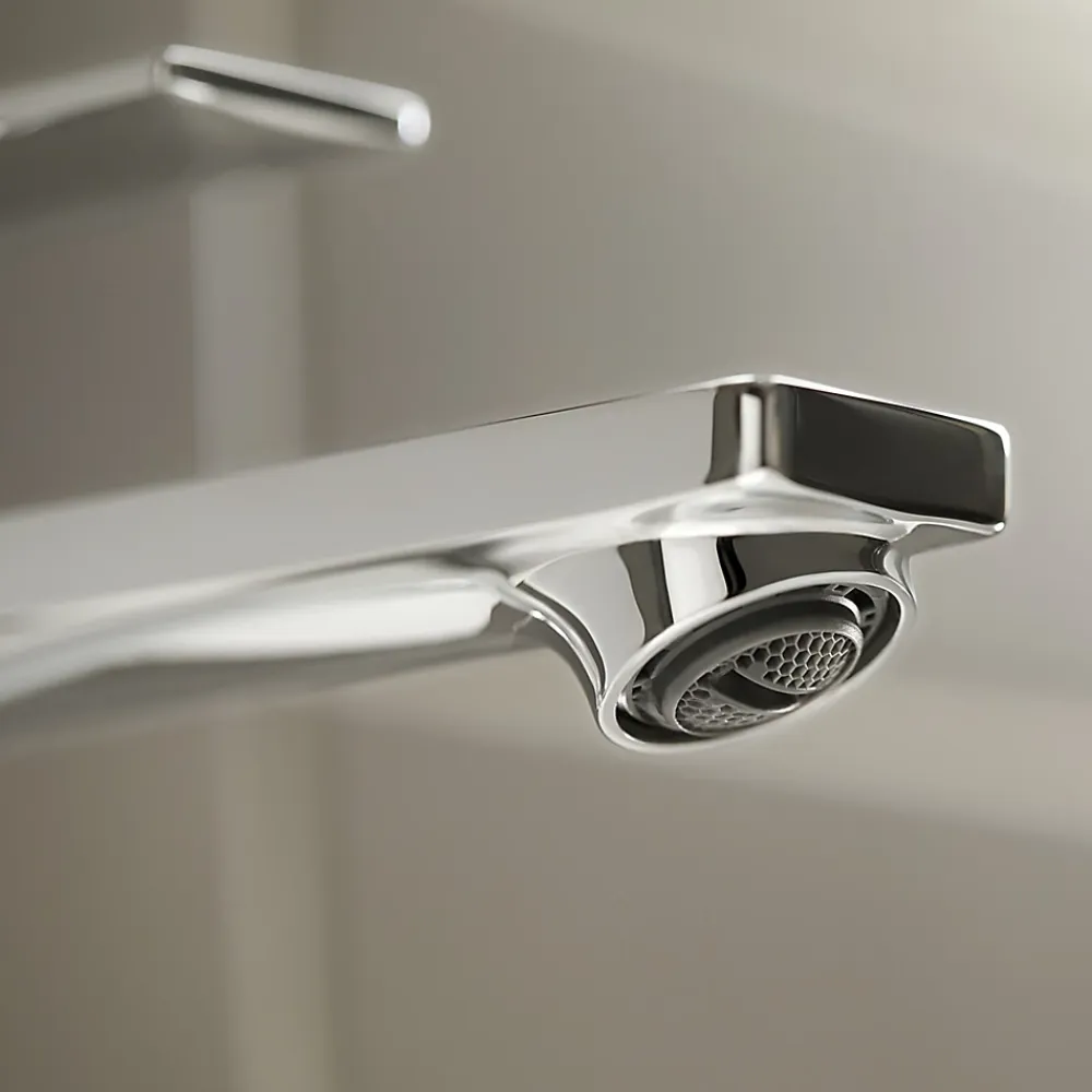 Hansgrohe Mitigeur de lavabo pour vasque à poser avec tirette et vidage chromé, Rebris E 240 CoolStart