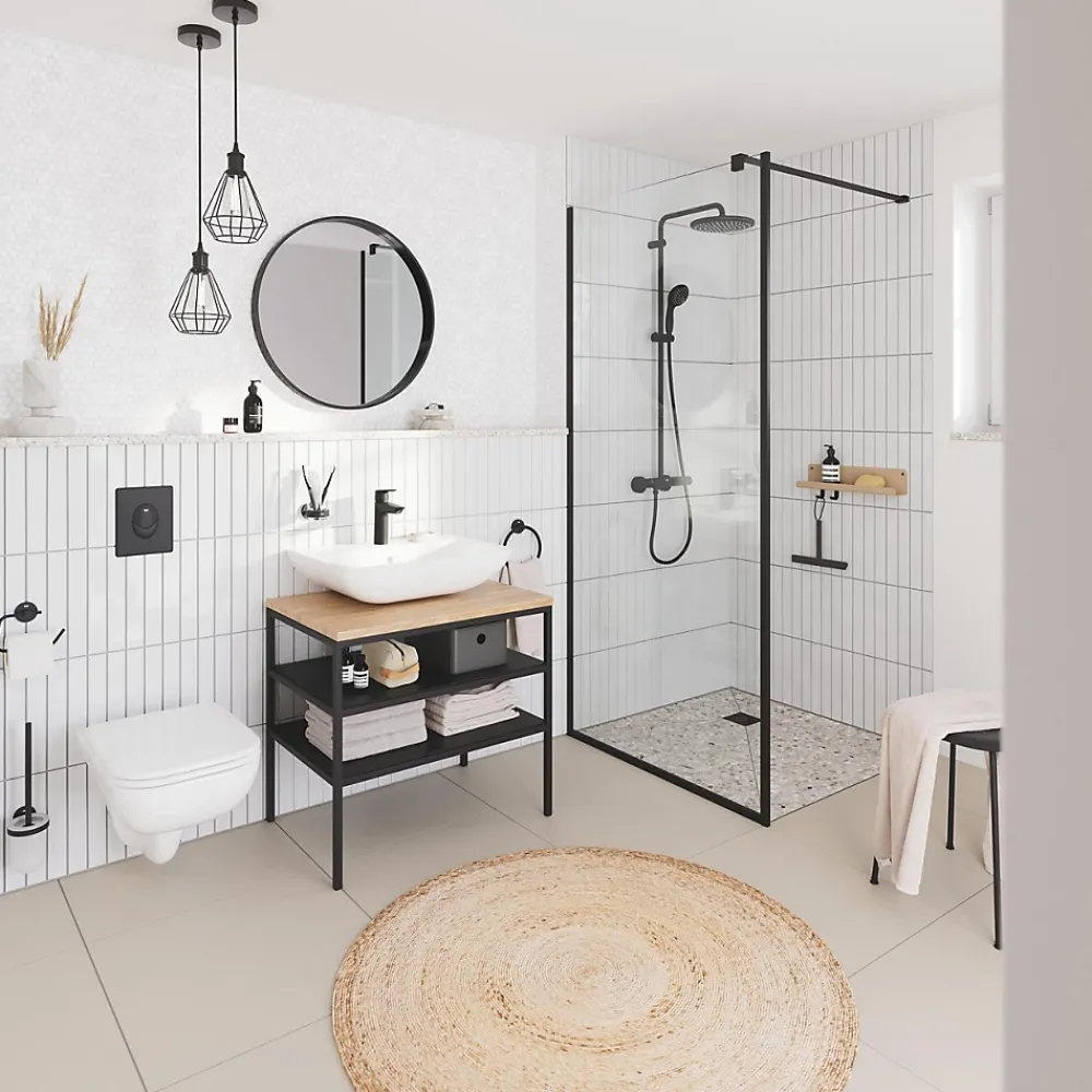 Grohe Mitigeur de lavabo taille M, noir, Start