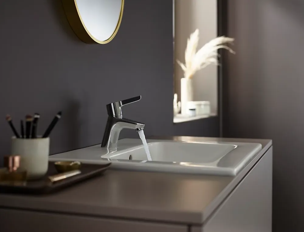 Robinet Lavabo Et Vasque|Hansgrohe Mitigeur de lavabo Waterforms Eco chromé