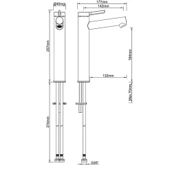 Robinet Lavabo Et Vasque|GoodHome Mitigeur de lavabo XL, chrome, Maza