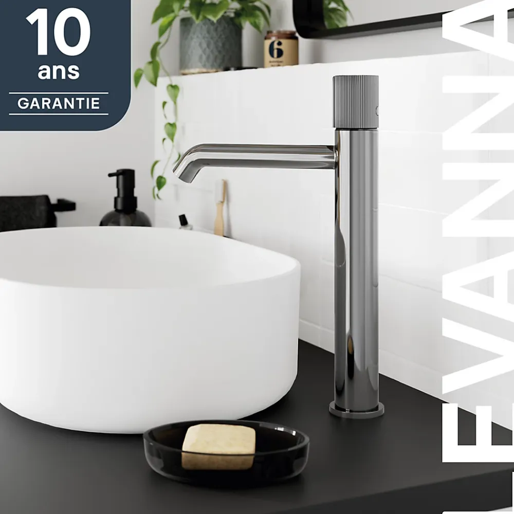 GoodHome Mitigeur de lavabo XL, chrome, Levanna