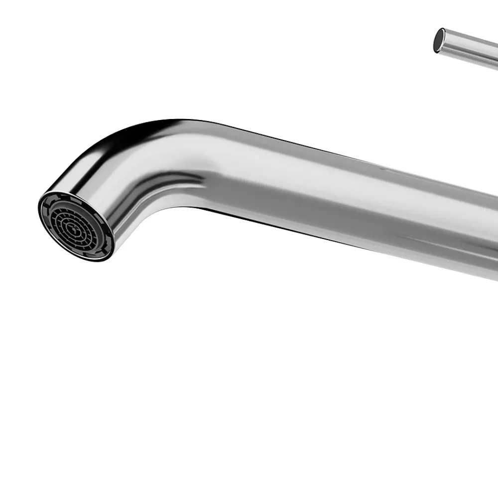 GoodHome Mitigeur de lavabo XL H.25,6 cm, chrome, Owens