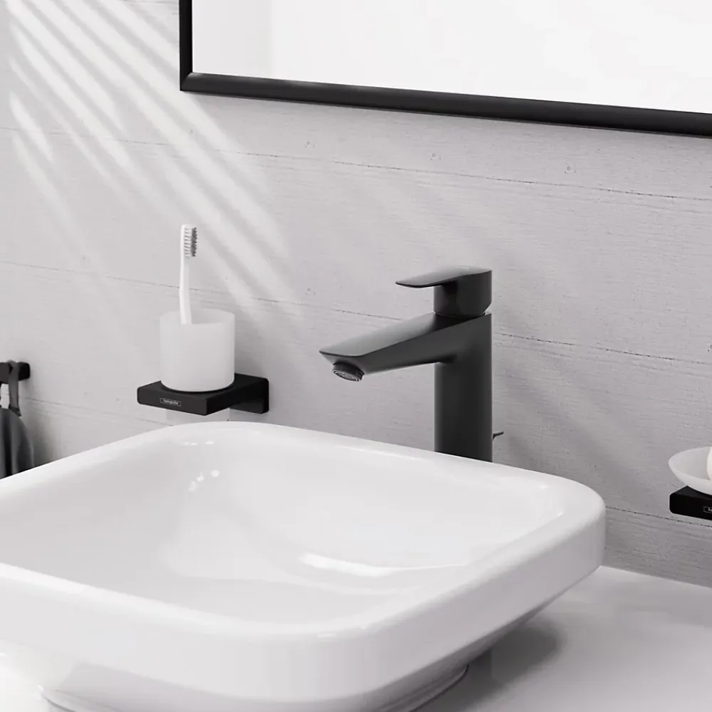 Robinet Lavabo Et Vasque|Hansgrohe Mitigeur de lavabo XL noir mat MySport