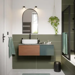 Robinet Lavabo Et Vasque|GoodHome Mitigeur de lavabo XL, noir, Levanna