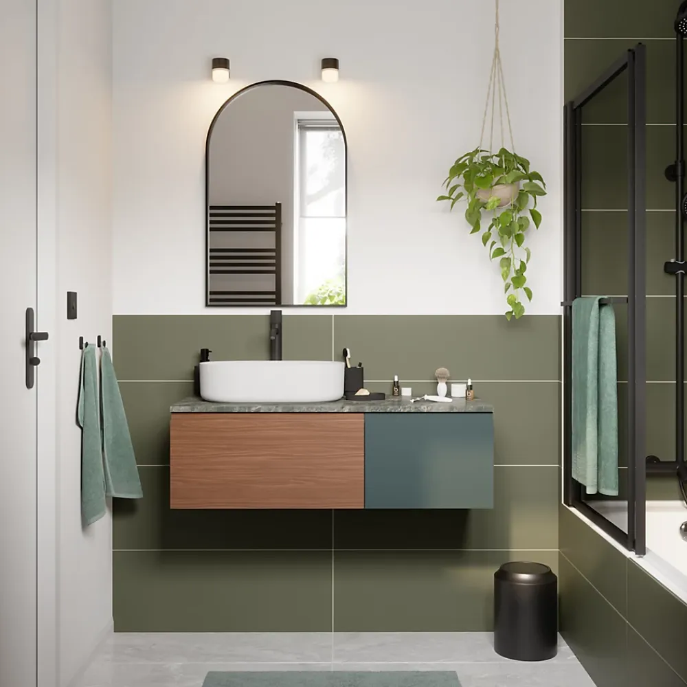Robinet Lavabo Et Vasque|GoodHome Mitigeur de lavabo XL, noir, Levanna