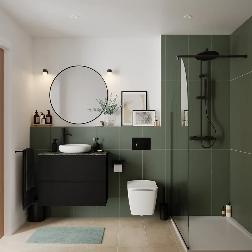 Robinet Lavabo Et Vasque|GoodHome Mitigeur de lavabo XL, noir, Levanna