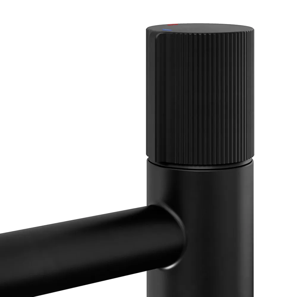 Robinet Lavabo Et Vasque|GoodHome Mitigeur de lavabo XL, noir, Levanna