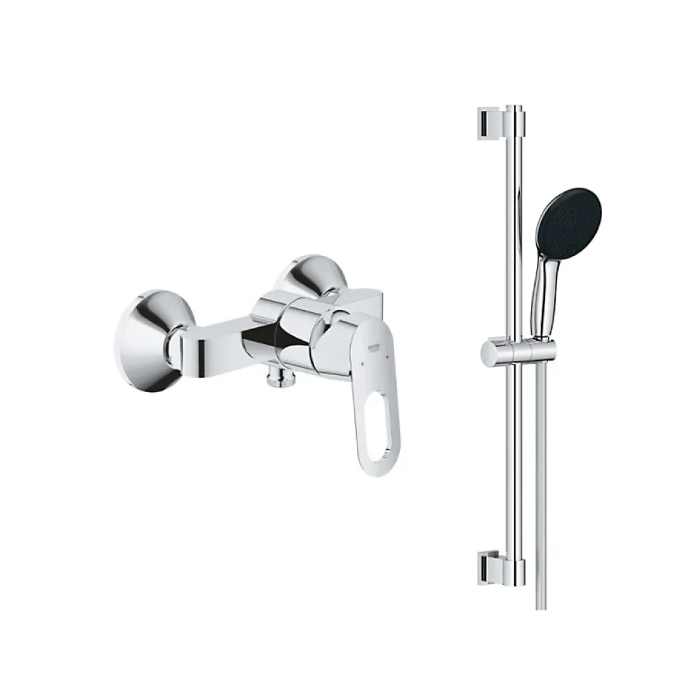 Colonne De Douche Mécanique|Grohe Mitigeur douche Bauloop monocommande et douchette Vitalio Start