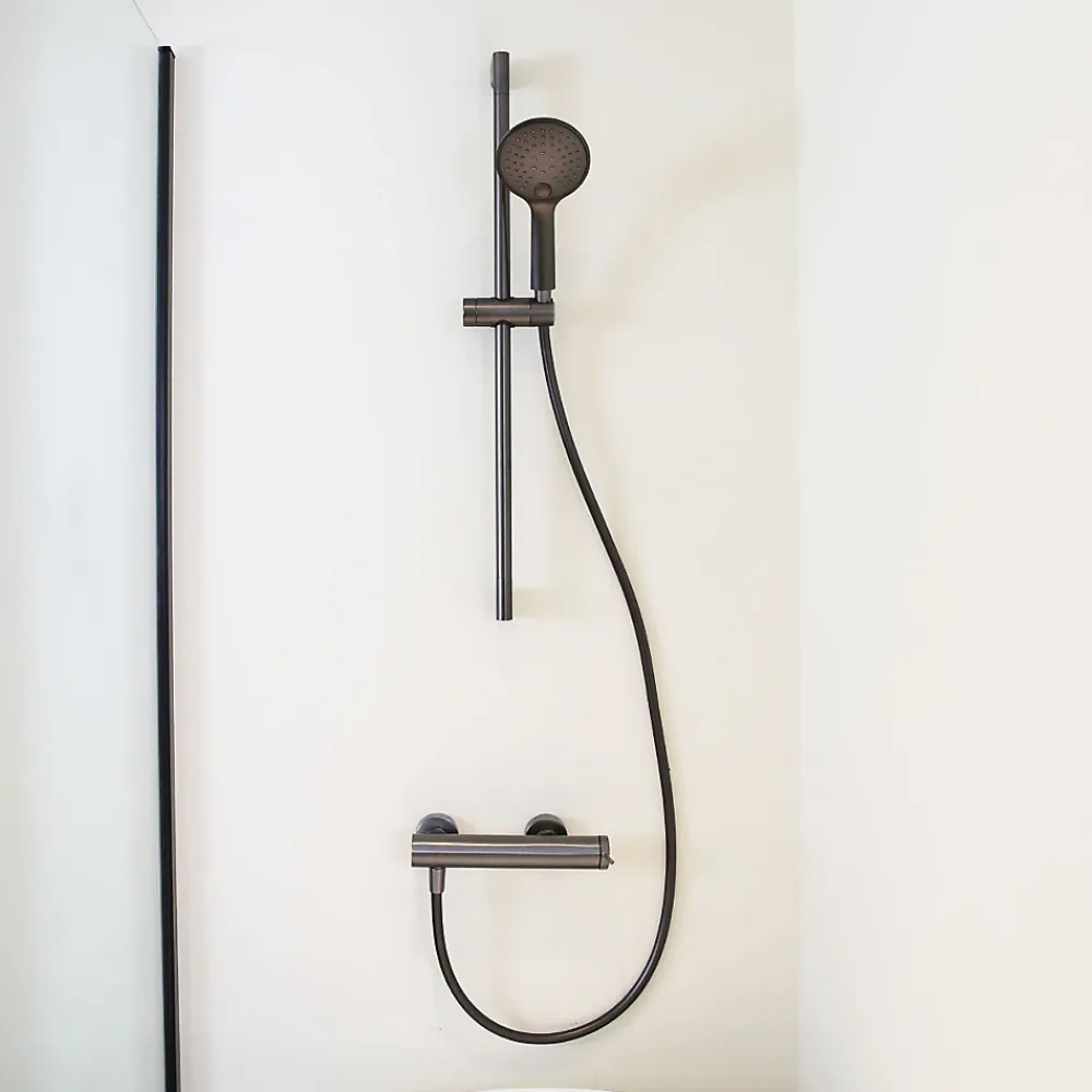 Essebagno Mitigeur douche mécanique gun métal Luisa