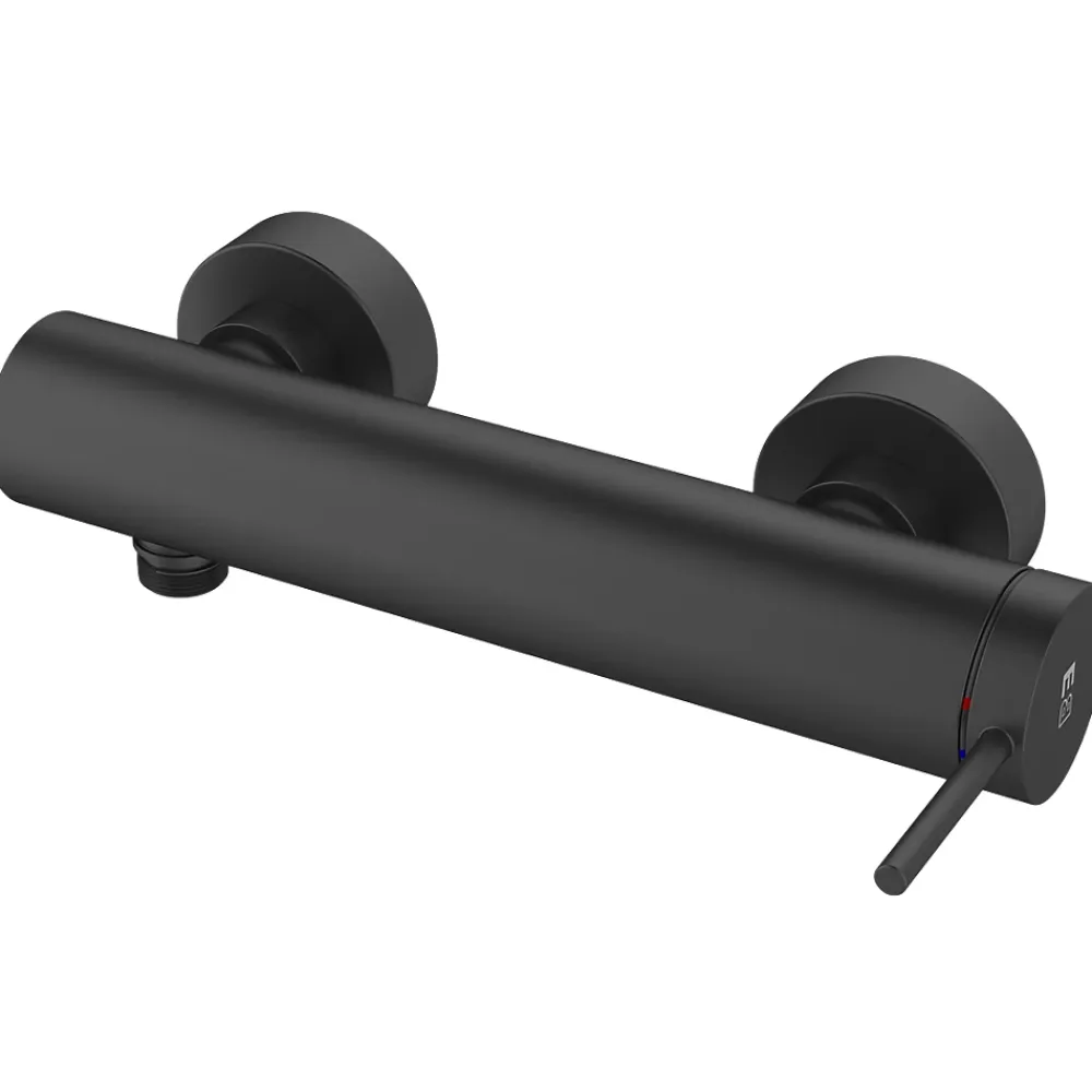 Essebagno Mitigeur douche mécanique noir Luisa