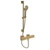 Villeroy & Boch Mitigeur douche thermostatique VILLEROY ET BOCH Universal rectangle + Ensemble de douche Verve Showers 3 jets Or brossé