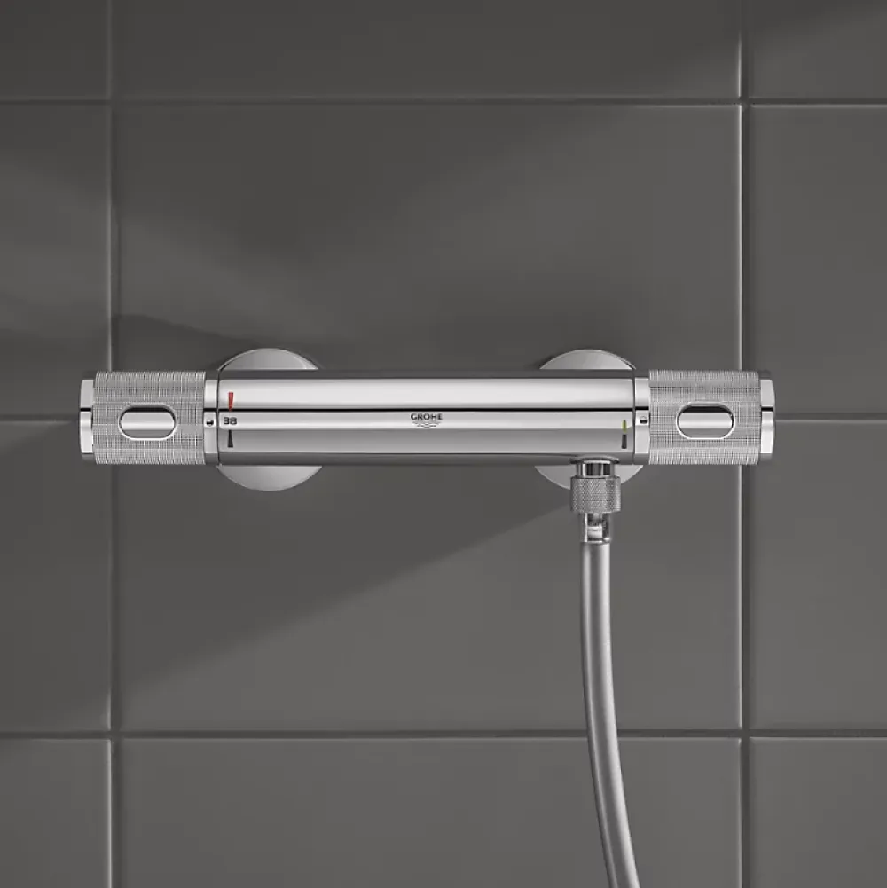 Grohe Mitigeur douche thermostatique Quickfix Precision Feel + microfibre