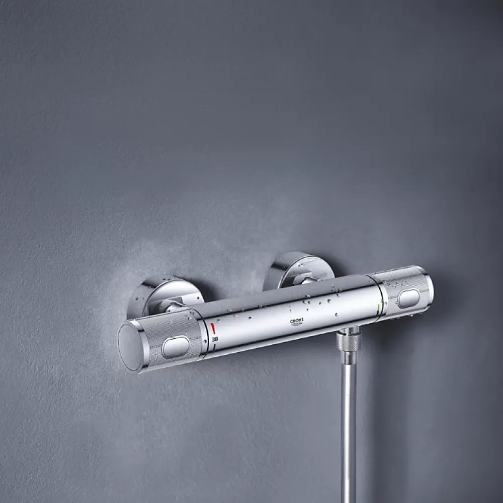 Grohe Mitigeur douche thermostatique Quickfix Precision Feel + microfibre