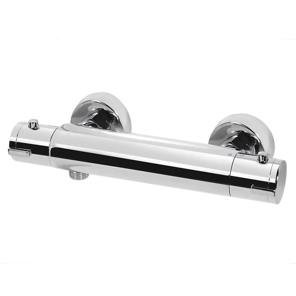 Robinet De Douche|GoodHome Mitigeur douche thermostatique, chrome, Mayas