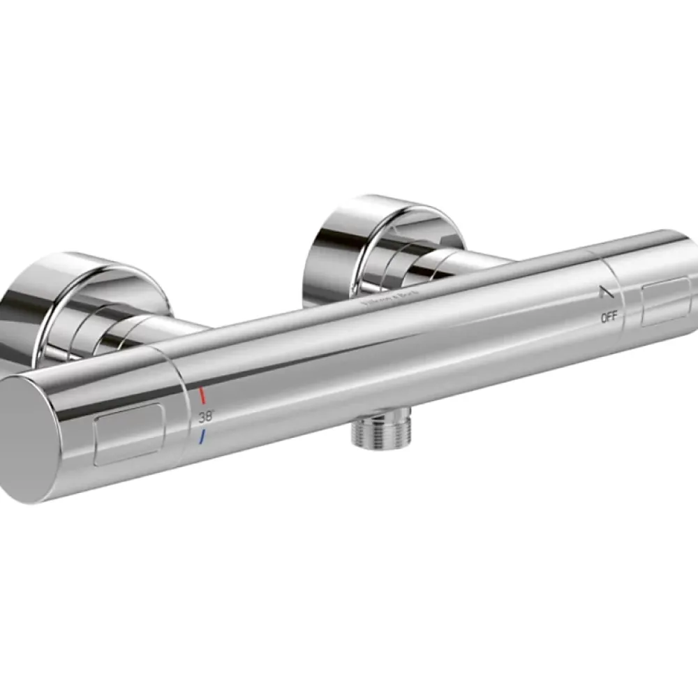 Robinet De Douche|Villeroy & Boch Mitigeur douche thermostatique VILLEROY ET BOCH Universal rond Chrome