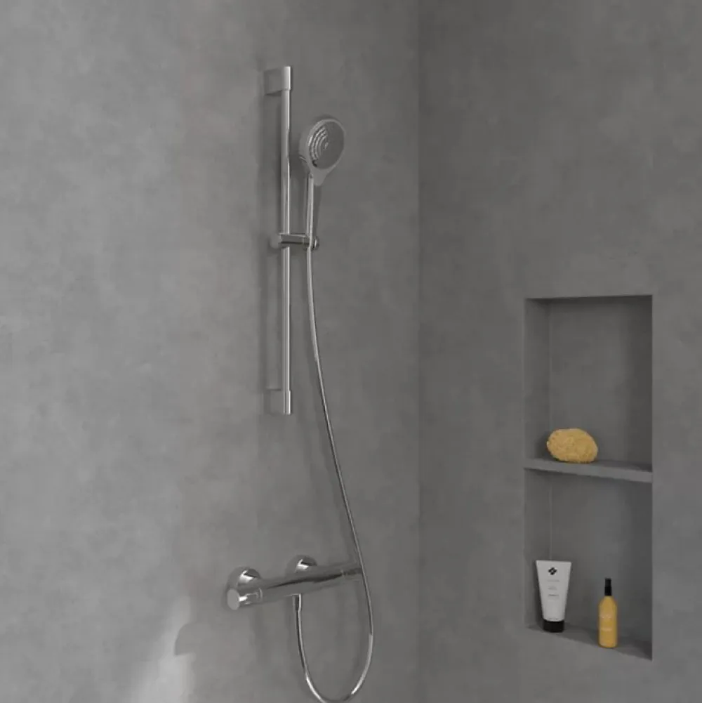 Robinet De Douche|Villeroy & Boch Mitigeur douche thermostatique VILLEROY ET BOCH Universal rond Chrome