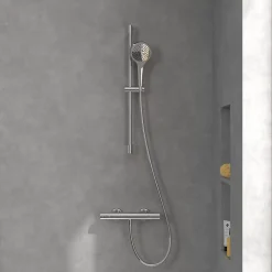 Robinet De Douche|Villeroy & Boch Mitigeur douche thermostatique VILLEROY ET BOCH Universal rond Chrome