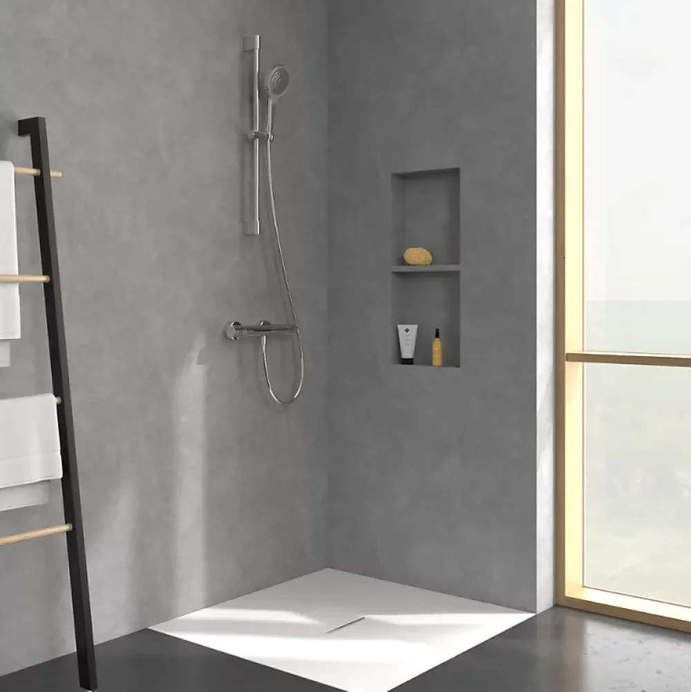 Robinet De Douche|Villeroy & Boch Mitigeur douche thermostatique VILLEROY ET BOCH Universal rond Chrome