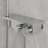 Robinet De Douche|GoodHome Mitigeur douche thermostatique chrome Kolima