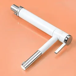 Robinet Lave-Mains|Kroos Mitigeur haut vasque Blanc & Chromé - Graffias