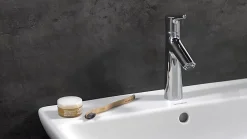 Robinet Lavabo Et Vasque|Hansgrohe Mitigeur lavabo avec tirette et vidage Talis S ComfortZone 100 surface chromé