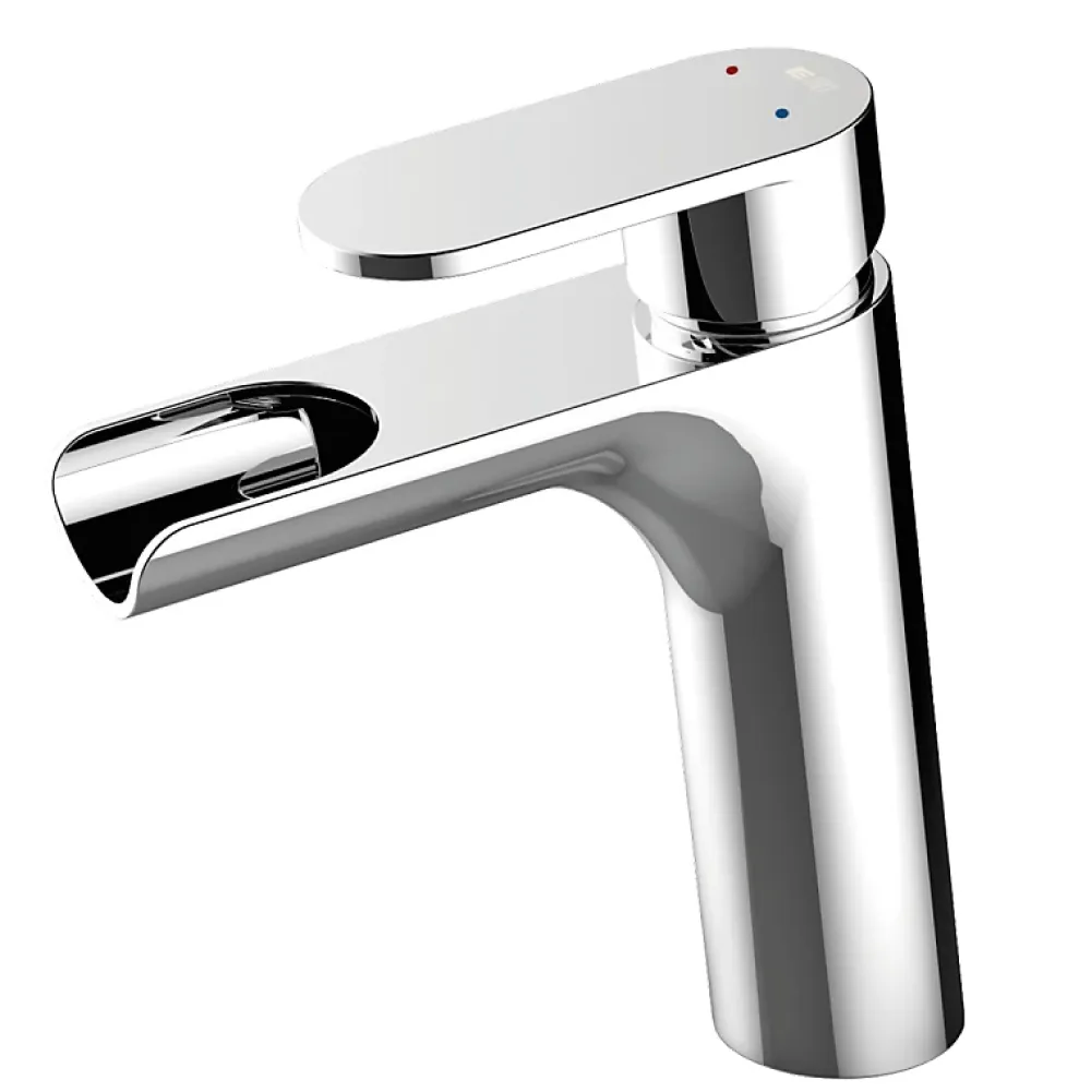 Planète Bain Mitigeur lavabo chromé avec bonde H 18.7 cm Cascade - Jungle