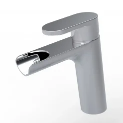Planète Bain Mitigeur lavabo chromé avec bonde H 18.7 cm Cascade - Jungle