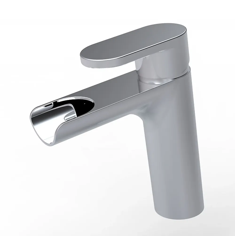 Planète Bain Mitigeur lavabo chromé avec bonde H 18.7 cm Cascade - Jungle