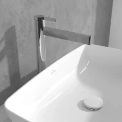 Accessoire De Robinet|Villeroy & Boch Mitigeur lavabo droit surélevé VILLEROY ET BOCH Dawn sans tirette Chrome