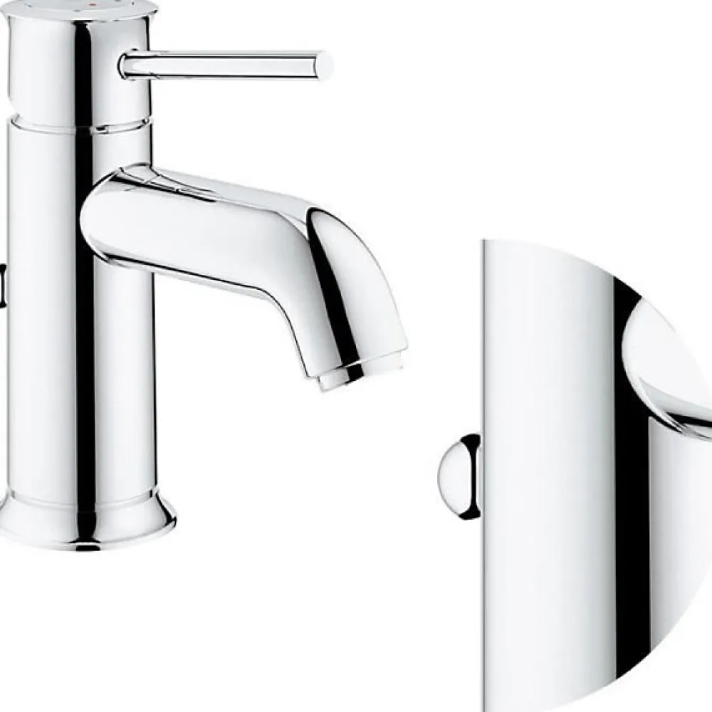Robinet Lavabo Et Vasque|Grohe Mitigeur lavabo Start Classic - Tirette de vidage - Économie d'eau - Garantie 5 ans