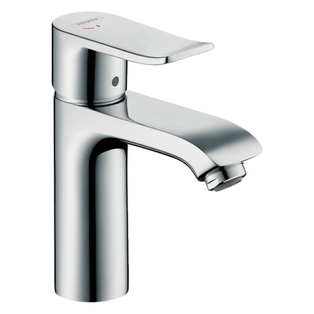 Hansgrohe Mitigeur lavabo Metris 110 CoolStart avec tirette et vidage chromé