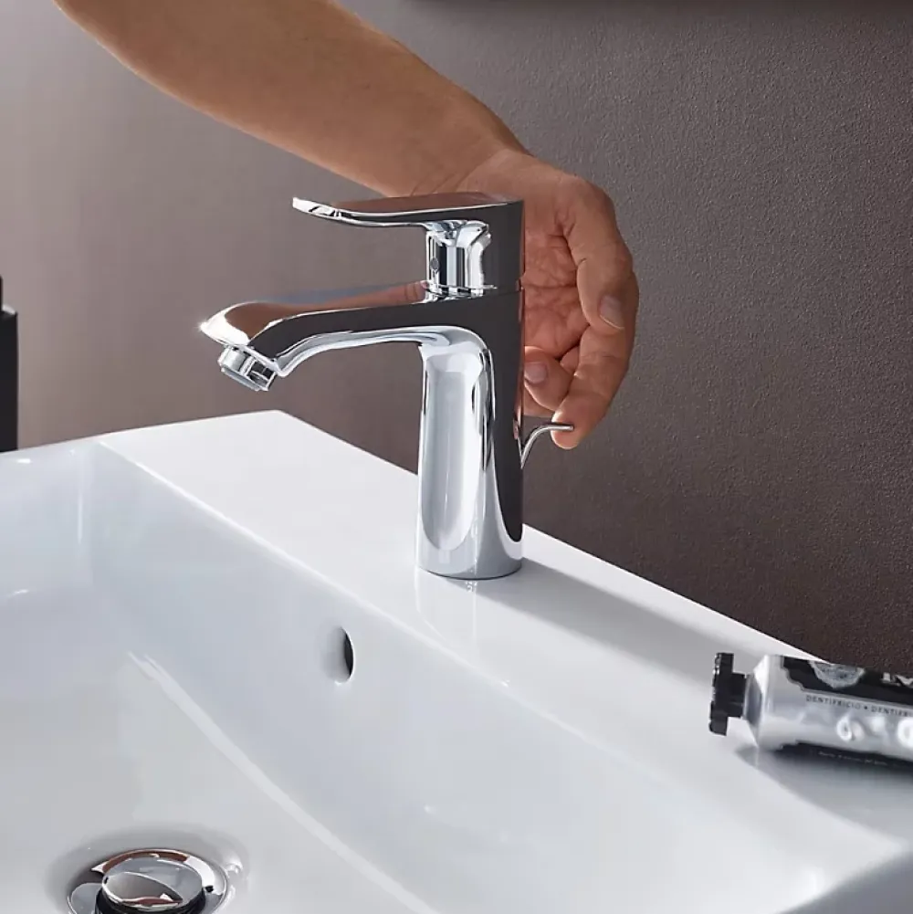 Hansgrohe Mitigeur lavabo Metris 110 CoolStart avec tirette et vidage chromé