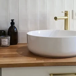 Robinet Lavabo Et Vasque|Essebagno Mitigeur lavabo haut or brossé Luisa
