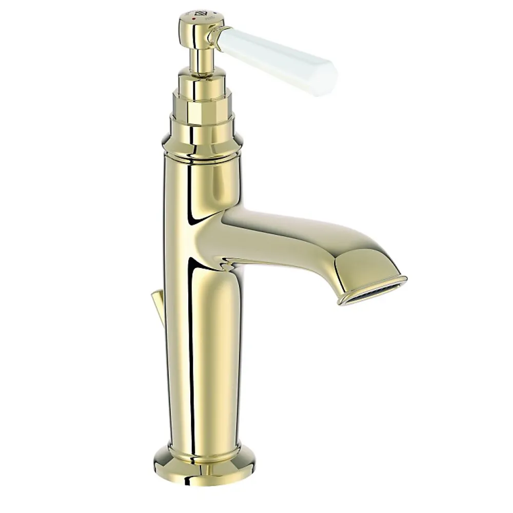Robinet Lavabo Et Vasque|Jacob Delafon Mitigeur lavabo Cléo 1889 Or beige