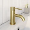GoodHome Mitigeur lavabo mécanique M, doré, Owens