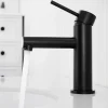 Cecipa Max Mitigeur Lavabo, Robinet Lavabo ,Robinet de Salle Bain à économie d'eau Monocommande avec Aérateur Démotable, Noir
