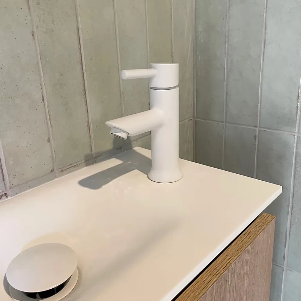 Robinet Lave-Mains|Essebagno Mitigeur lave mains blanc Luisa