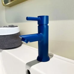 Robinet Lave-Mains|Essebagno Mitigeur lave mains bleu Luisa